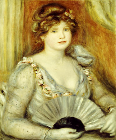 Woman With A Fan von Pierre-Auguste Renoir