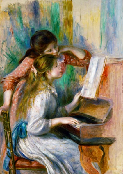 Young Girls at the Piano von Pierre-Auguste Renoir