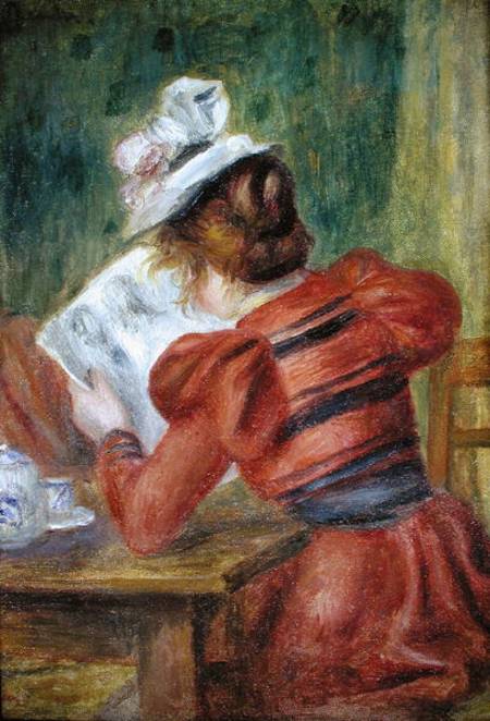 Young Girl Reading von Pierre-Auguste Renoir
