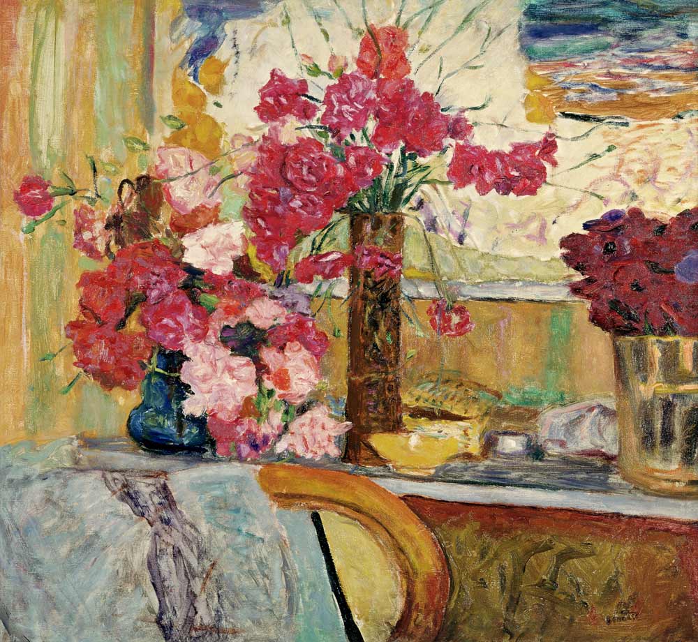 Drei Blumensträuße von Pierre Bonnard