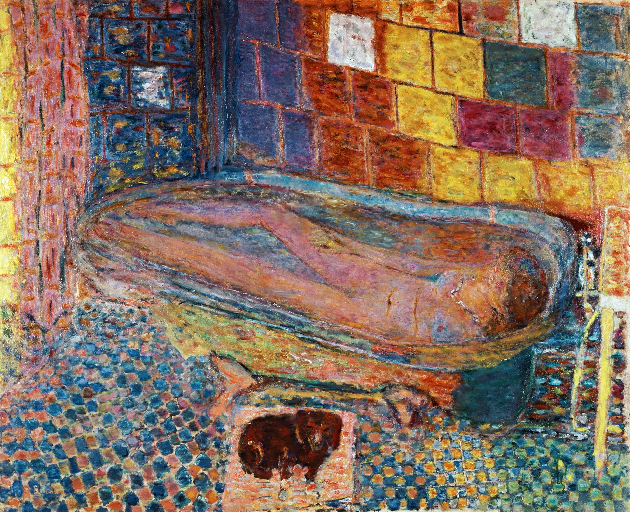 In der Badewanne von Pierre Bonnard
