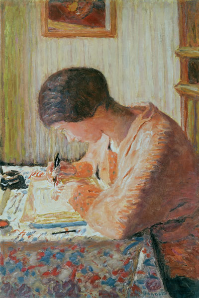 Schreibende Frau von Pierre Bonnard