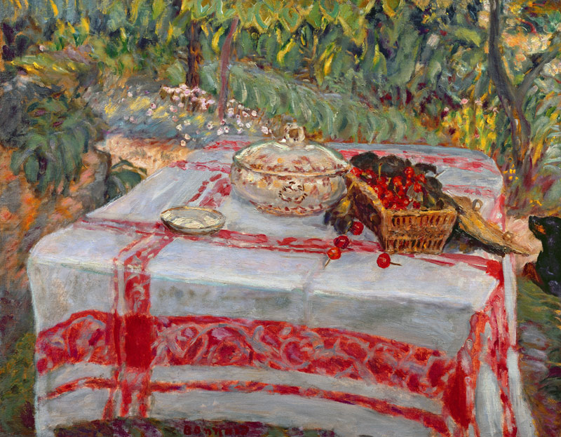 Stillleben mit einer Tischdecke von Pierre Bonnard