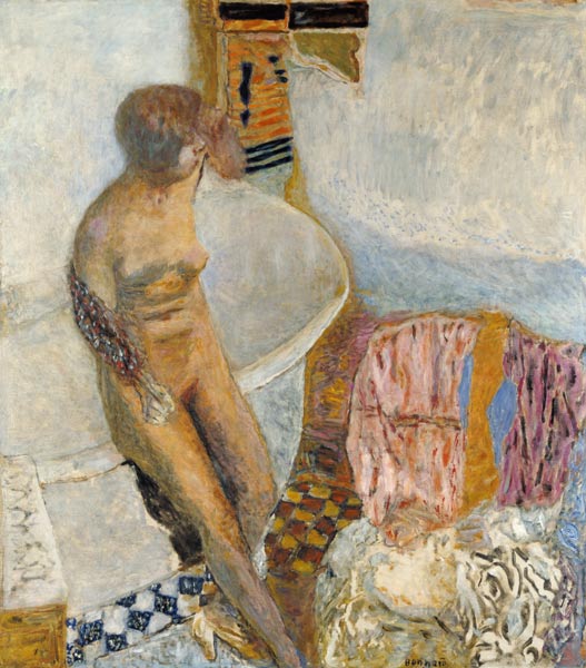 Akt an der Badewanne von Pierre Bonnard