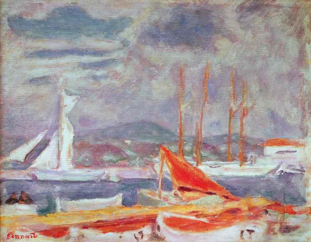 Der Hafen von St. Tropez von Pierre Bonnard
