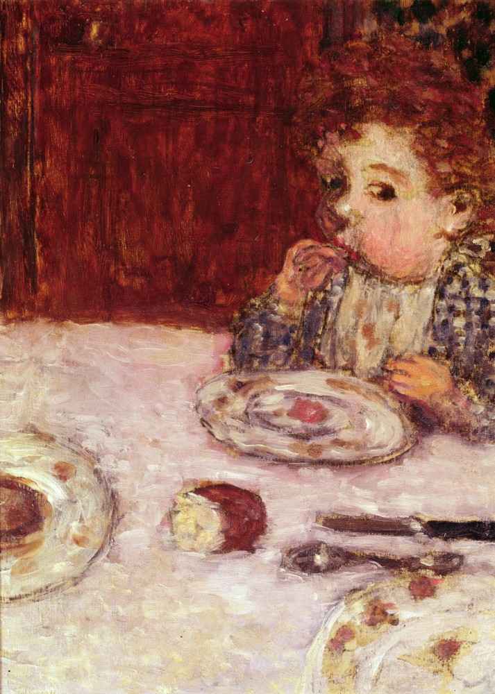 Ein Kind am Tisch von Pierre Bonnard