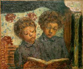 Enfants lisant (Charles et Jean Terrasse 1900