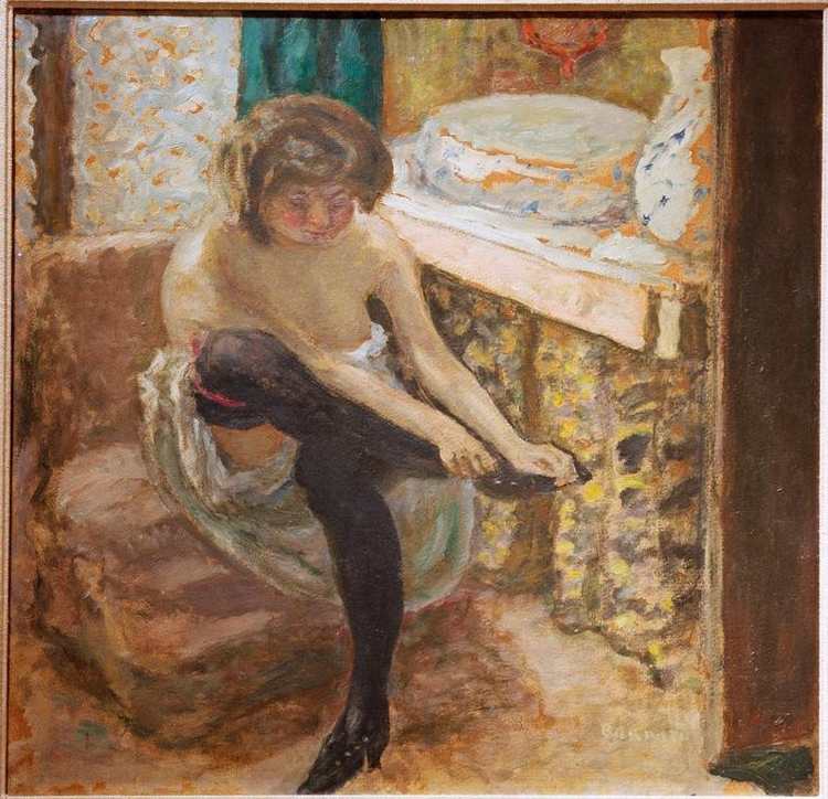 La femme aux bas noirs von Pierre Bonnard