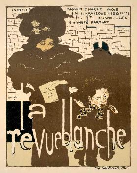 La Revue Blanche, Plakat, das die erste Ausgabe des berühmten Monats 1894