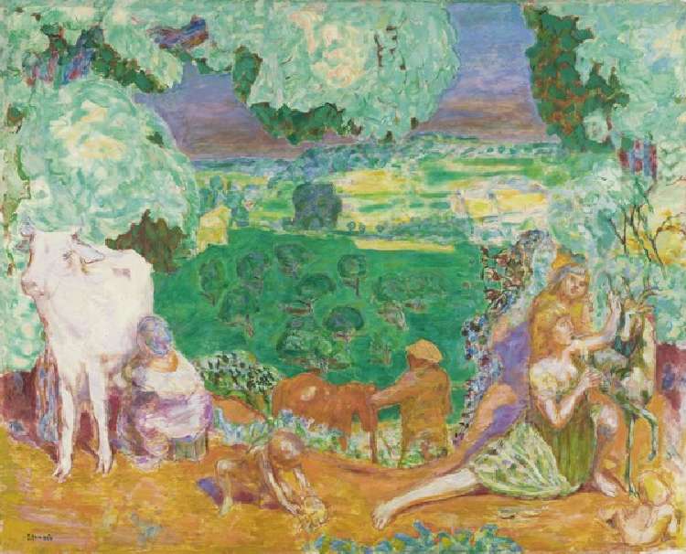 La Symphonie pastorale (Landschaft) von Pierre Bonnard