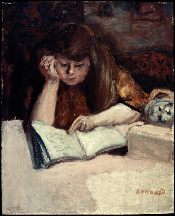 Liseuse accoudée von Pierre Bonnard