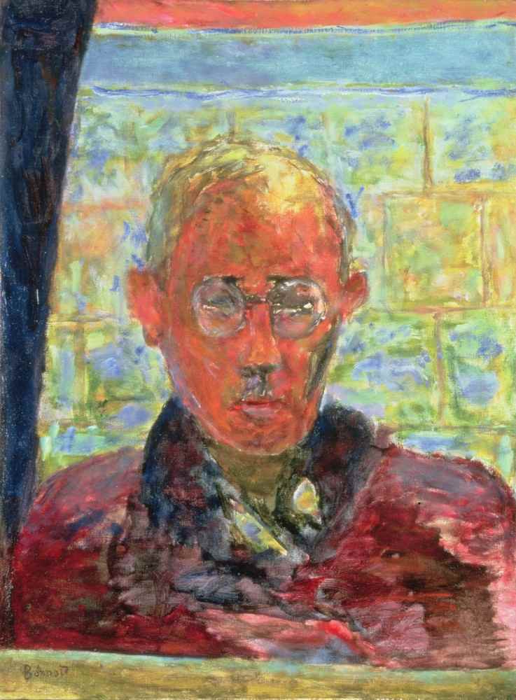 Porträt des Malers im roten Morgenmantel von Pierre Bonnard