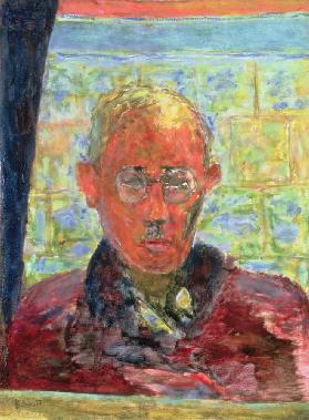 Porträt des Malers im roten Morgenmantel 1943