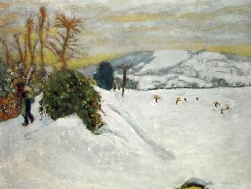 Snowy Landscape in Dauphiné 1910