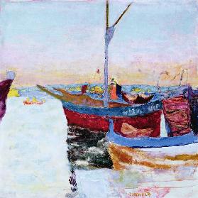 Boote in Cannes, Dusk 1924
