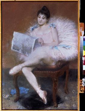 Sitzende Ballettänzerin 1890