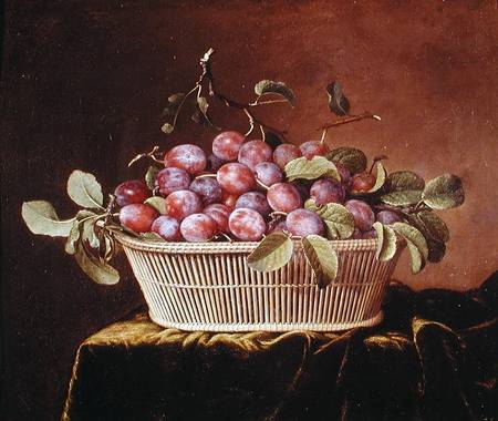 Basket of Plums von Pierre Dupuis