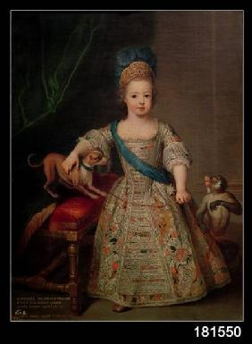 Louis XV (1710-74) as a child 1714