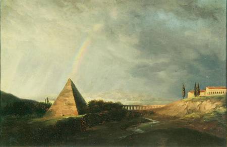 Pyramid and Rainbow von Pierre Henri de Valenciennes