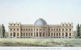 Royal Palace at Laeken, View from the Park, from 'Choix des Monuments, Edifices et Maisons les plus 19th