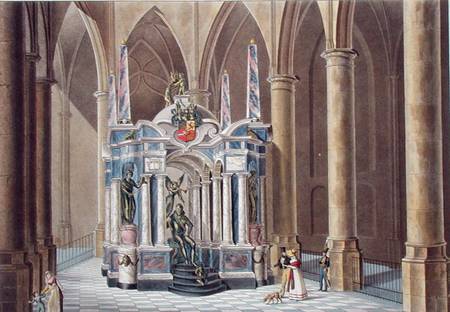 Tomb of William I Prince of Orange at Delft, from 'Choix des Monuments, Edifices et Maisons les plus von Pierre Jacques Goetghebuer
