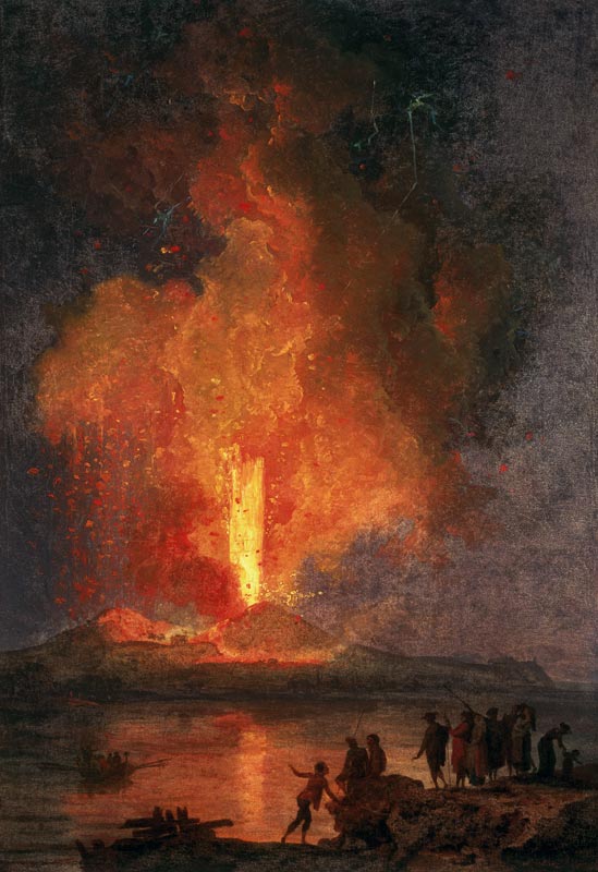 Mount Vesuvius Erupting von Pierre Jacques Volaire