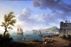 View of Naples from the Castel dell'Ovo to Mergellina 1791
