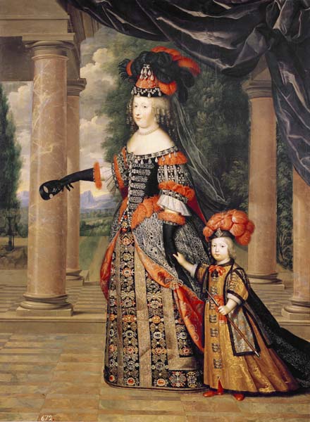 Maria Theresa of France / Ptg.Mignard von Pierre Mignard