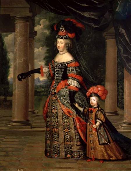 Maria Theresa (1638-83) wife of Louis XIV von Pierre Mignard