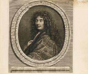 Porträt von Komponist Jean-Henri d’Anglebert (1629-1691) 1689