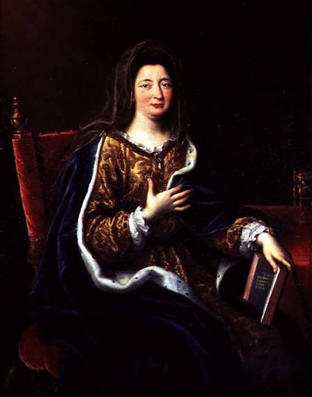 Portrait of Francoise d'Aubigne (1635-1719) the Marquise of Maintenon von Pierre Mignard