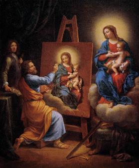 Hl. Lukas malt die Madonna