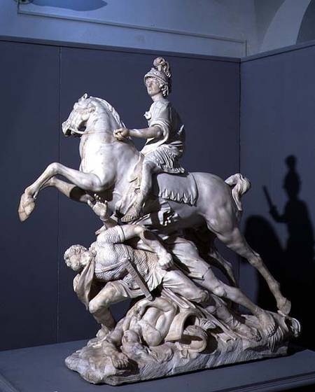 Alexander Victorious, sculpture from a modello von Pierre  Puget