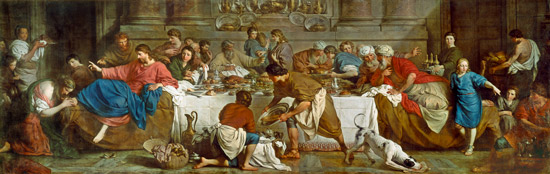 Le repas chez Simon von Pierre Subleyras