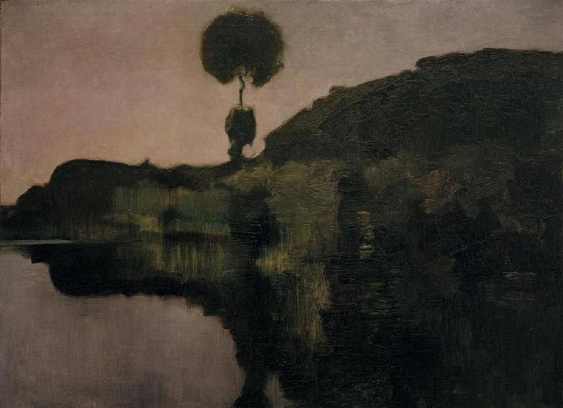 Evening on the Gein von Piet Mondrian