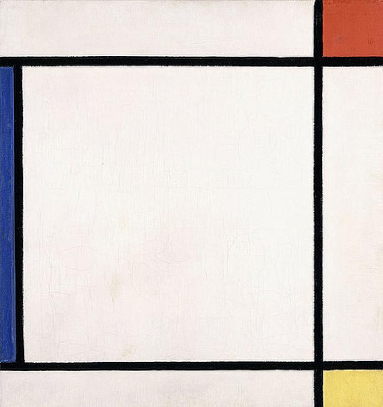 Komposition III mit Rot, Gelb und Blau von Piet Mondrian