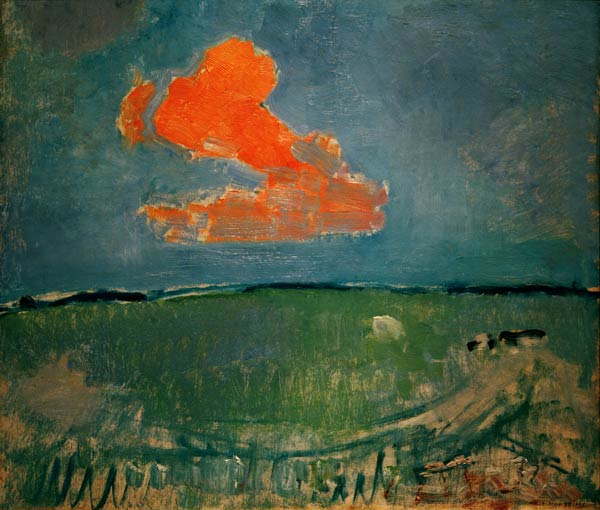 Die rote Wolke von Piet Mondrian