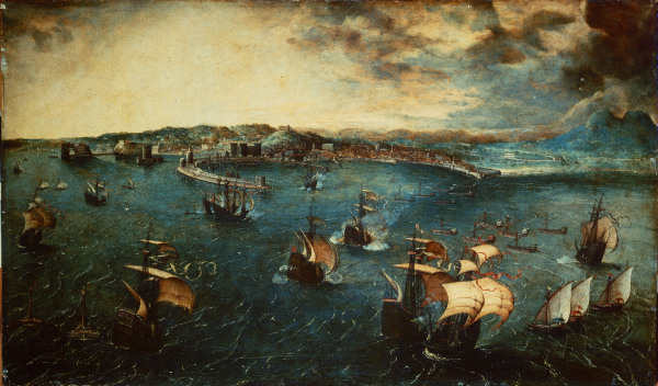 Seeschlacht vor Neapel von Pieter Brueghel d. Ä.