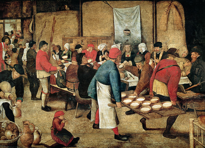 The Wedding Supper von Pieter Brueghel d. J.