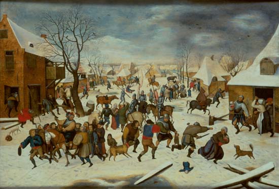 Der bethlehemitische Kindermord. von Pieter Brueghel d. J.