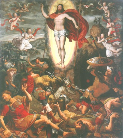 Auferstehung Jesu von Pieter Claeissens d. Ä.