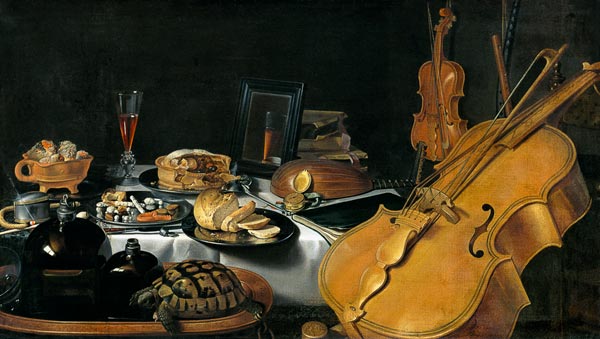 Still Life with Musical Instruments von Pieter Claesz