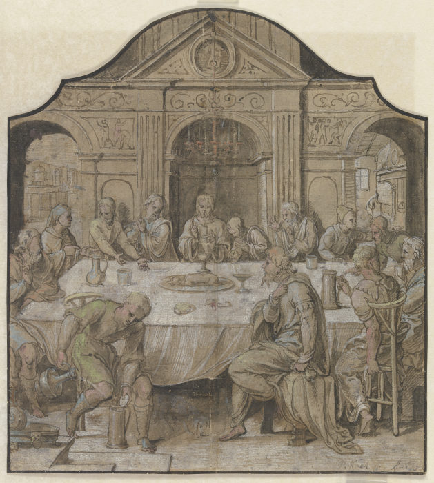 Das letzte Abendmahl von Pieter Coecke van Aelst