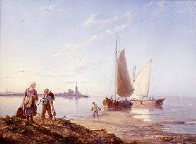 Fishing Boats off the Shore 1887