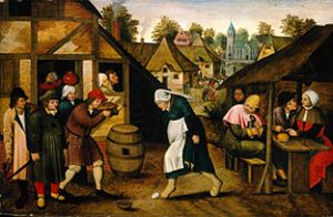 Der Eiertanz. von Pieter Brueghel  III.