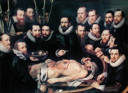 The Anatomy Lesson of Doctor Willem van der Meer in Delft von Pieter van Miereveld