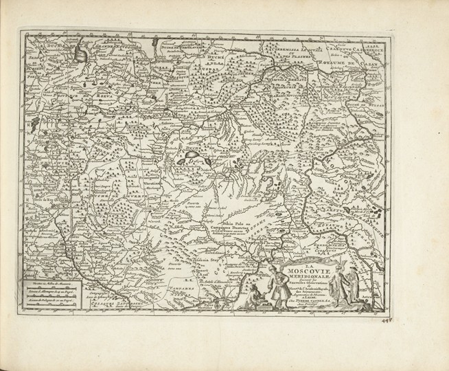Karte von Moskowien von Pieter van der Aa