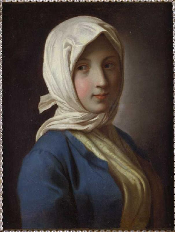 Bildnis eines Mädchens mit Kopftuch von Pietro Antonio Conte Rotari