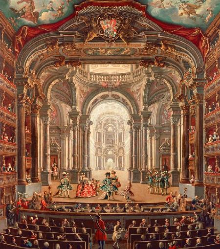 The Teatro Reale in Turin 1750