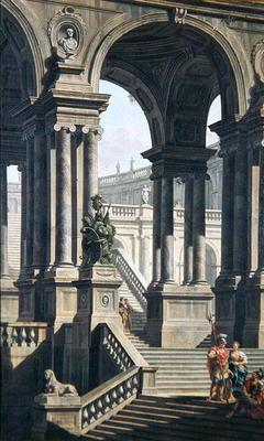 Architectural Perspective (oil on canvas) 1639